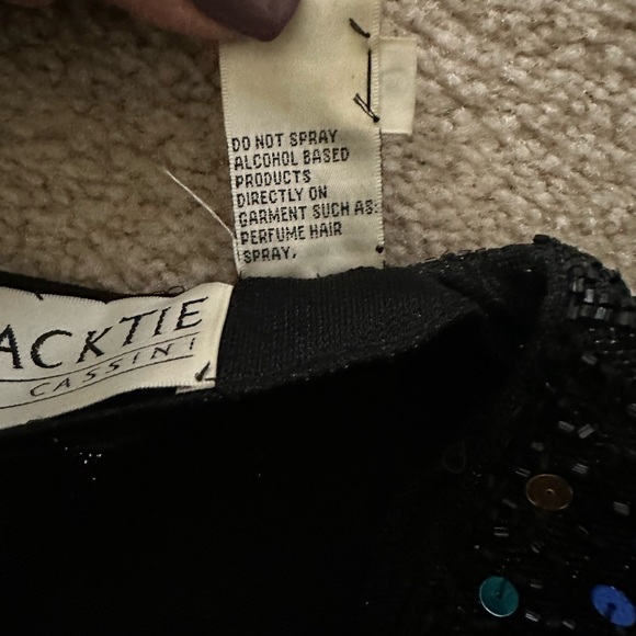 VINTAGE BLACKTIE OLEG CASSINI - Picture 8 of 10